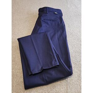 Aramark Steelguard Essentials FR 2112 Pants Mens 38X38  Blue Flat Front Chino